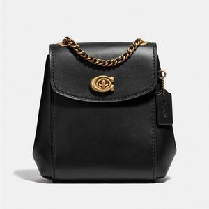 Coach Parker Convertible Backpack 16 Black/Brass